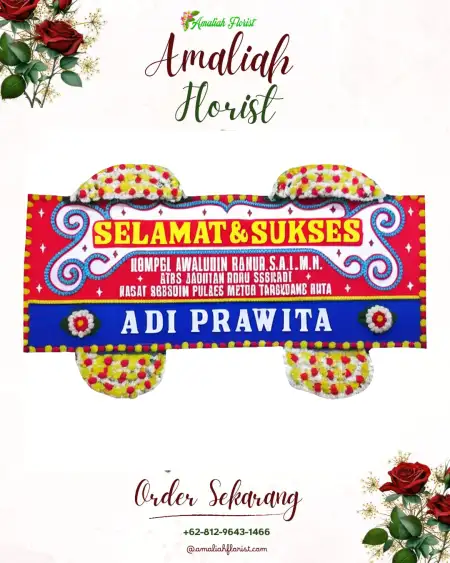 Papan Bunga Ucapan Selamat Bomerto